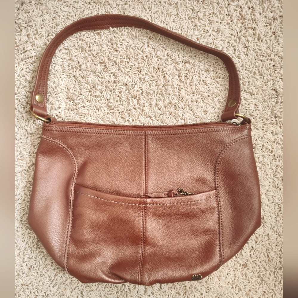 The Sak Iris Leather Hobo in Teak